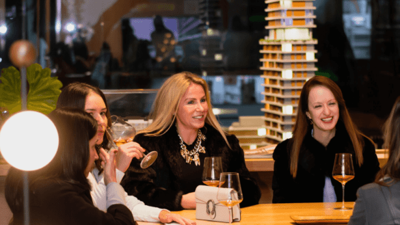 Experiência do vinho em taça